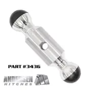 Andersen Hitches 1-7/8" x 2" Greaseless AlumiBall Tow Ball Combo for Rapid Hitch