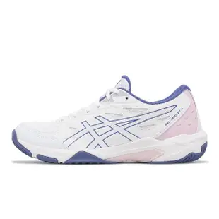 【asics 亞瑟士】排球鞋 GEL-Rocket 11 女鞋 白 紫 吸震 抓地 室內運動 羽排鞋 亞瑟士(1072A093102)