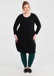 [Taking Shape] Taking Shape Long Sleeve Snug Dress Size 16 in Black - Plus Size Women's Clothing Black