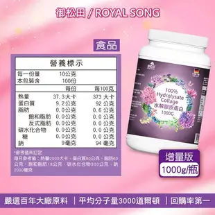 膠原蛋白粉 水解膠原蛋白 蛋白 100%膠原 德國大廠 豬膠原蛋白 【御松田】