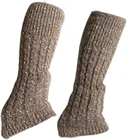 [Oshhni] Skating Leg Warmers Skating Accessories Supplies Decor Modern Lightweight Keep Warm Skating Socks Knitted Long Leg Warmers