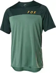 Fox Racing Flexair Zip Mens SS MTB Mountain Bike Jersey Moss SM