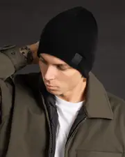 [Dexter] Dexter Men's Network Reversible Beanie Hat in Grey/Black One Size Grey/Black