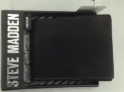 Men's STEVE MADDEN Brand Black LEATHER PassCase BiFold Wallet - $40 MSRP