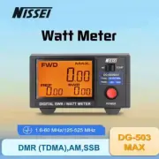 DG-503MAX NISSEI Digital SWR/WATT Meter HF VHF UHF Meter 1.6-60MHz/125-525MHz