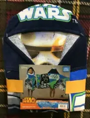 STAR WARS Hooded TOWEL 22" x 51" Darth Vader R2D2 Storm Troopers Brand New
