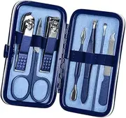 7/10/12/18Pcs/Set Manicure Set Kit Profesional Pedicure Nail Clippers Tool Kit Stainless Steel Pedicure With Travel Case,7PCS