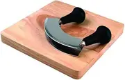 Davis & Waddell D1140 D&W-ESS Mezzaluna Chopper & Board, Hardwood/S.Steel/Natural/Black