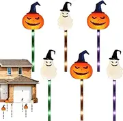 [Generic] Solar Halloween Stake Lights Outdoor - Ghost Stake Lights - Eyeball Garden Stake Lights Outdoor Decorations Waterproof LED Pathway Lights for Yard Lawn
