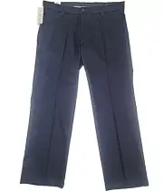 Dockers Pant Signature Fit Chino Navy Blue Lux Cotton Size 38x30 Chino NEW