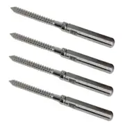 1/8" Cable Lag Swage Stud Cable Railing Rail T316 Stainless Steel Marine 4 PCS