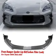 Carbon Fiber Look Front Bumper Spoiler Lip For Toyota GR86 2022-2025 2023 (for: Toyota)