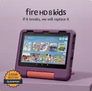 NIB Amazon Fire HD 8 Kids Pro tablet- 2024 Age 6-12 32 GB Amazon Kids+ Purple