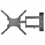 Wall TV Stand Bracket Mount Television Mounting Holder Swivel Tilt Hanger Base Black Fits 23 to 55 Inches