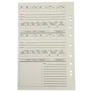 Scuba Diving Log Book Log Pages Refill, 25 Dive Log Refill Pages