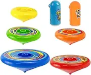 HOMOBABE 1set Stackable Tops Launcher Boy Girl Toy for Boys and Girls Compact Storage and Unique Design Engaging Desktop Fun for School Students