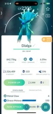 ✨Shiny Dialga✨ (Registered Or Unregistered) Trade