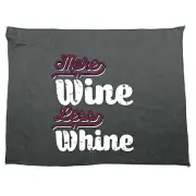 More Wine Less Whine - Funny Novelty Sports Microfiber Towel Gift Gifts