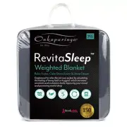 Onkaparinga Charcoal 5kg 122x183cm Weighted Blanket Cotton Adults Home Bedding