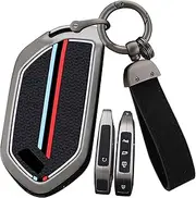ontto Alloy Car key fob cover Fit for Kia Telluride EV9 2023 2024 Picanto GT Line Sorento MQ4 Carnival KA4 Morning K5 Carens Smart Key case Key Shell Key Holder bag keychain keyring Accessories