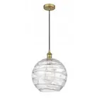 Innovations Edi Athens Deco 12" 1-Lt LED Mini Pend, BB - 616-1P-BB-G1213-12-LED
