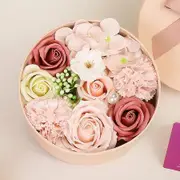 Flora Scented Roses Carnation Flower Bath Soap Plant Essential Oil Flower Soap in Gift Box Birthday Valentine s Mother's Day Teachers Day Christmas