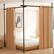 Room Divider No Drilling Curtain Rod for Room Separation, 4-10ft (H) 28-114in...