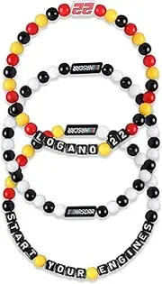 FOCO NASCAR Joey Logano Mens 3 Pack Friendship Bracelet