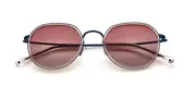 Paradigm 19-43 Polarized Navy Men's Sunglasses Clear Size 49