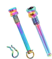 Cycling Caliper Spring Clips,Titanium Alloy Disc Brake Clamp Brake Pad Pin | Ultra-Light General Outdoor Riding Accessories for Bicycles, Road Bikes