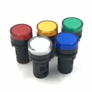 5pcs 24V LED Indicator Pilot Signal Light Lamp Red Green Blue Yellow White 22mm