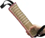 Dog Tug Toy |Tug of War Dog Toy |Jute Bite Pillow with 2 Handles for Puppy Train