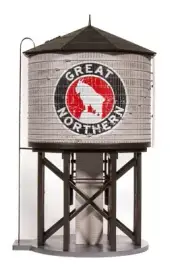 BWL #7918 HO Scale Operating Water Tower W/sd Grate Northern Weathered