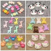 10 Mixed Color Lollipop Polymer Clay Cabochon Flatback Scrapbooking Craft