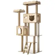 Alopet Cat Tree Tower Scratching Post House Bed Wood Scratcher Condo 161cm