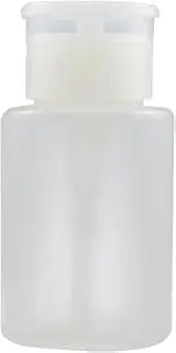 Transparent 150ml Push Down Empty Pump Dispenser,for Nail Polish Remover Alcohol Bottle Fashion Processing,Refillable Containers for Makeup Remover,Nail Art and Polish
