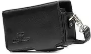 MegaGear Protective Leather Brown Camera Case, for Sony Cyber-Shot DSC-RX100 V, DSC-RX100 IV with 24-70mm Lens, DSC-RX100 III, DSC-RX100 II