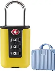 [Xinhuju] Travel Lock, Luggage Lock, Approved Travel Combination Cable Lock - Stainless Steel Cable Y Lock, Backpack, N Bag, Combination Lock for Bag