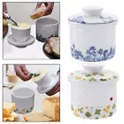 Porcelain Butter Container Butter Crock for Bread and Toast