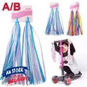 Streamers Tassel Bike Scooter Handlebars Colorful Childrens Girl Boy Ribbons AU