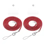 2 Pcs Replacement Purse Straps, Crystal Bag Handle Sparkly Replacement, Red