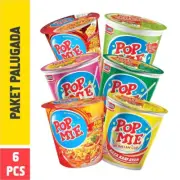 KP POPMIE Instant Noodle in Cup Soup & Dry Based Mixed Ready to Eat 6x75gr