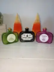 Halloween Potion Bottle Brush Tree Decor Bundle Party Witches Brew Ombre Trinket