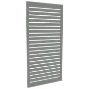 ProtectorAl 300 - 1000 x 1001 - 2000mm Palladium Silver Horizontal 18mm Gap Aluminium Welded Slat Panel