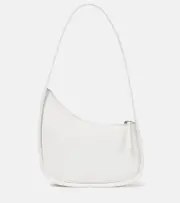 [The Row] The Row Half Moon leather shoulder bag One Size white