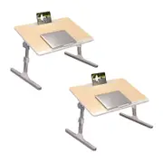 SOGA 2X 60x40cm Wood Small Foldable Laptop Bed Table