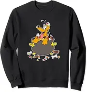 [Disney] Mickey And Friends Halloween Pluto Inside Candy Bowl Sweatshirt