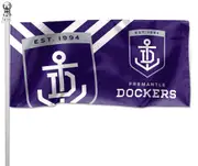 AFL Freo Fremantle Dockers Pole Flag LARGE 1800x900mm Licensed (Pole not included)