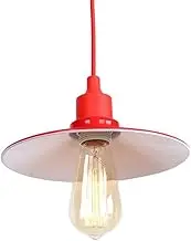 Retro Pendant Light Red Small Chandelier Ceiling Lamp(Dia-30cm)