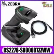 Zebra DS2278-SR00007ZZWW Bluetooth 1D 2D Barcode Scanner With USB Cable + Cradle